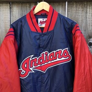 Indians Navy and Red Men's Jacket
